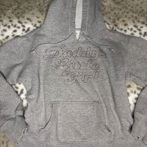 Aeropostale Gray Hoodie with Pink Accents